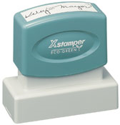 Customizable 11/16" x 1-15/16" preinked stamps for office or home use. Upload logos and typeset right on ourwebsite directrubberstamps.com. Volume discounts available with fast turnaround times!