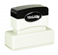 Customizable 5/8" x 2-7/16" pre-inked rubber stamps for office or home use. Upload logos and typeset right on our website directrubberstamps.com. Volume discounts available with fast turnaround times!