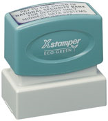 Customizable 1" x 2" preinked stamps for office or home use. Upload logos and typeset right on ourwebsite directrubberstamps.com. Volume discounts available with fast turnaround times!