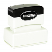 Customizable 1" x 2" pre-inked rubber stamps for office or home use. Upload logos and typeset right on our website directrubberstamps.com. Volume discounts available with fast turnaround times!