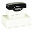 Customizable 1-1/2" x 2-1/2" pre-inked rubber stamps for office or home use. Upload logos and typeset right on our website directrubberstamps.com. Volume discounts available with fast turnaround times!